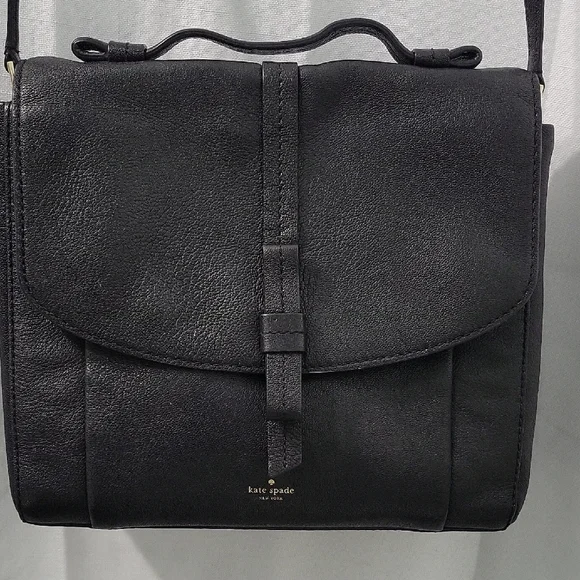 Kate Spade Black Leather Satchel - Picture 1 of 13